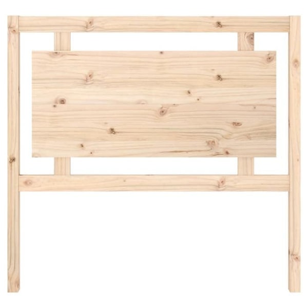 Hovedgærde - Massivt fyrretræ - 105,5 x 4 x 100 cm - Brun farve - Moderne design - Rustik charme