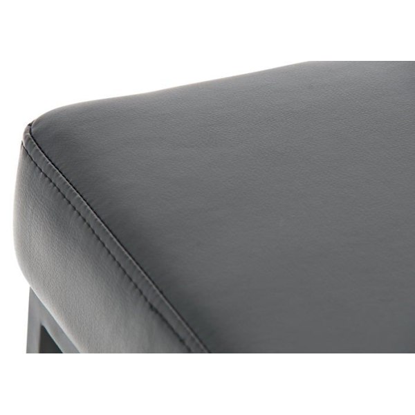 Barstol - Design - Sort - Syntetisk - Mat sort metal - Komfortabel og elegant Svart