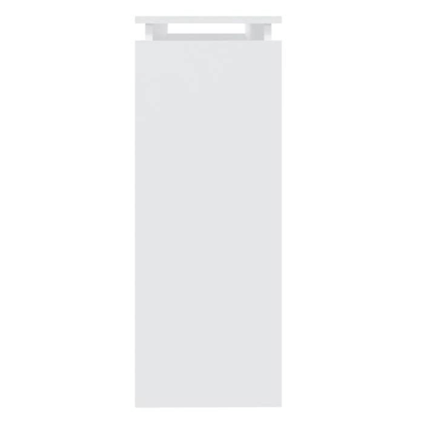 Funktionsdygtig og stilfuld indgangskonsolbord med hylde 102 x 30 x 80 cm hvidt ingeniørtræ DEC031683 Vit