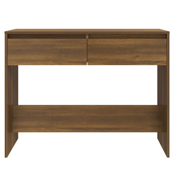 Funktionsdug konsolbord med stil och lådor 100 x 35 x 76,5 cm brunt ingenjörsträ DEC031844 kastanj