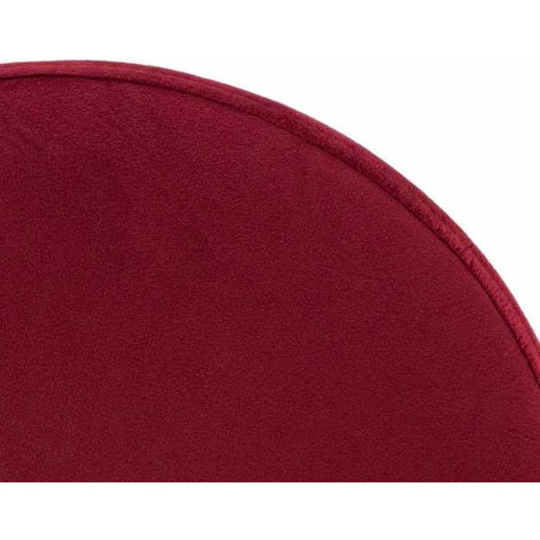 Barstolar - Décoshop26 - TDB10702 - Röd sammetstyg - Vit metallram - Höjdjusterbar Vit