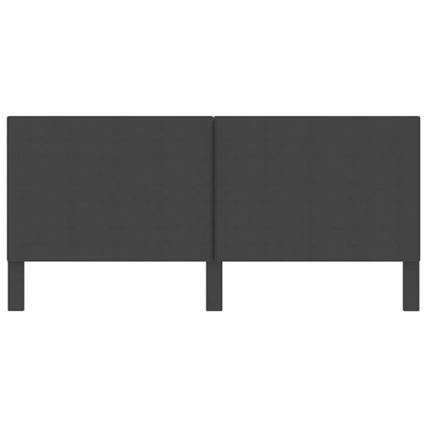 Hovedgavl - TDL - 200 x 200 cm - Mørkegrå stof - Elegance - Chic Mörkgrå