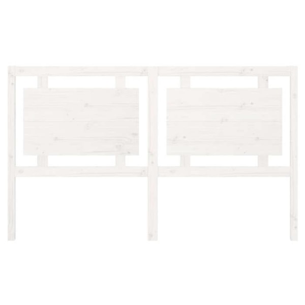 Hovedgærde - Konstruktionsmateriale i fyrretræ - 165,5x4x100 cm - Hvid farve - Moderne design - Rustik charme