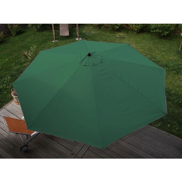 Havemøbel parasol diameter 3,5m polyester/træ 7kg grøn 04_0008011 kastanj