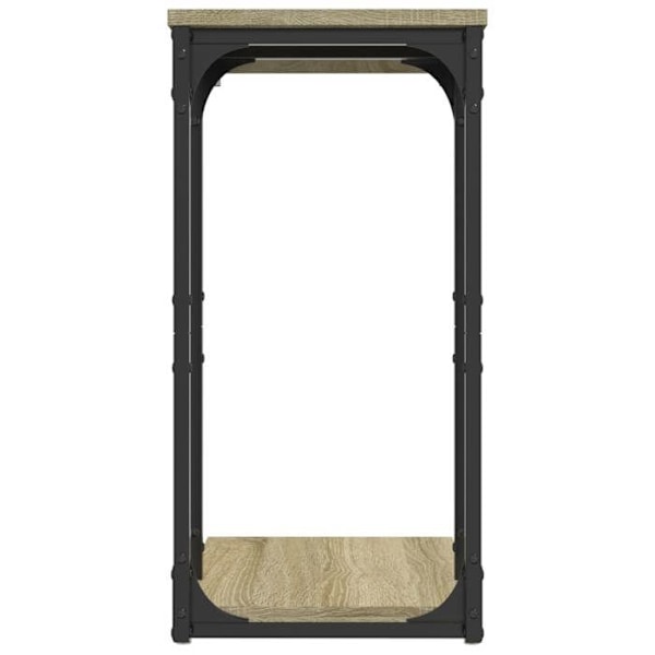 Aflastabel til sofa 40 x 30 x 60 cm i ingenierings træ i egetræ farve og stål DEC032413 kastanj