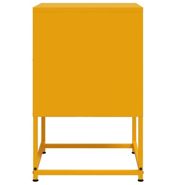 2 kpl yöpöytiä, joissa on ovi ja lokero 36 x 39 x 60,5 cm keltainen teräs DEC035431 Gul