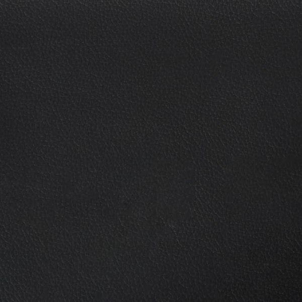 Hovedgærde til sengeaccessoire til soveværelse møbel i 4 dele 100 x 5 x 78/88 cm syntetisk sort TDL0205978 Svart