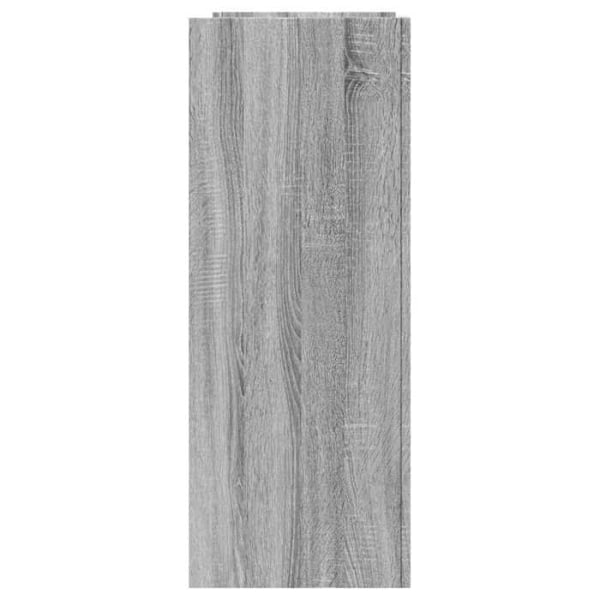Funktionsdygtig og stilfuld konsolbord med hylder 100 x 35 x 90 cm i grå ingeniørtræ DEC032205 kastanj