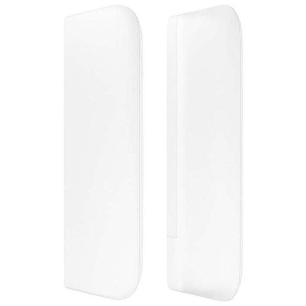 Hovedgærde til seng, soveværelse, møbel med sidekant 103 x 16 x 78/88 cm, syntetisk hvid TDL0205799
