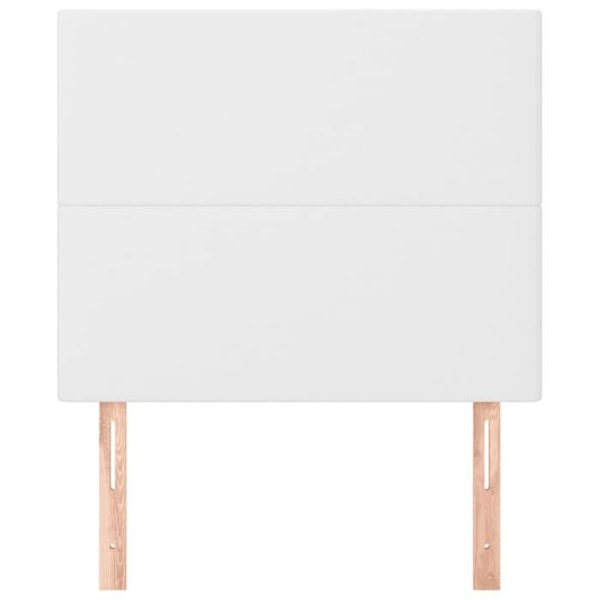 Hovedgærde - Klassisk - 100x5x78/88 cm - Syntetisk læder hvid - Holdbar - Elegant Vit