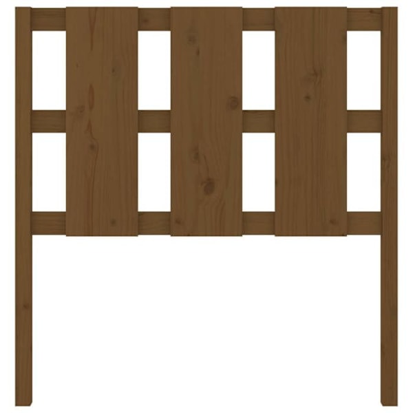 Huvudgavel - Massivt Trä - Ljusbrun - 95,5x4x100 cm - Rustik Design - Sovrum Ljusbrun