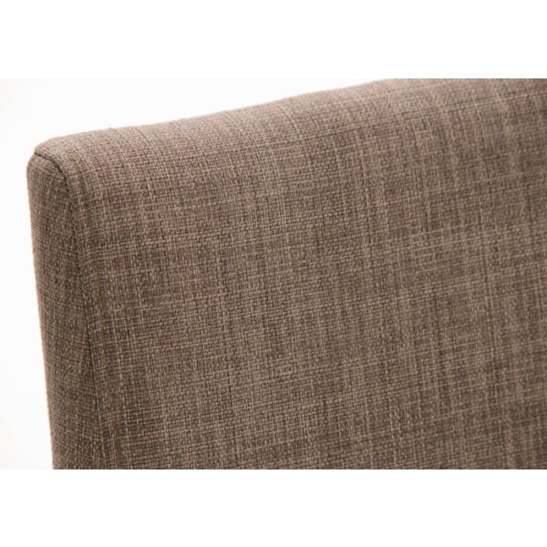 Baari Stool x1 jalatuki, neliömäinen ruostumaton teräsperuslaatta, harmaa kangassija 10_0005314 Grå