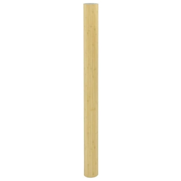 Paravent separátor för rum vägg 165 x 600 cm bambu beige DEC031159 Beige
