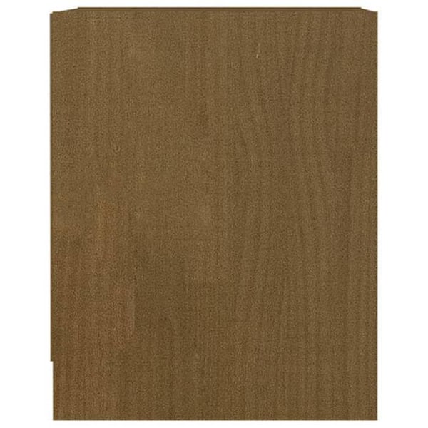 Set med 2 sängbord med öppet fack 35,5 x 33,5 x 41,5 cm i honungsgul furu DEC035445 kastanj