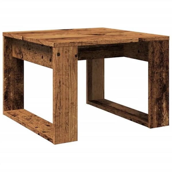Sidetable bord 50 x 50 x 35 cm brun ingeniørtræ DEC032546 kastanj
