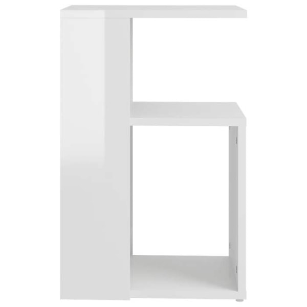 Siddende bord til sofa, planteholder 36 x 30 x 56 cm, hvidt ingeniørtræ, DEC032365 Vit