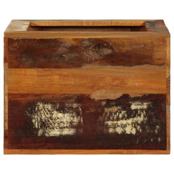 Möbel för växtstöd, soffändare 40 x 30 x 40 cm, återvunnet trä, äldre effekt DEC032751 kastanj