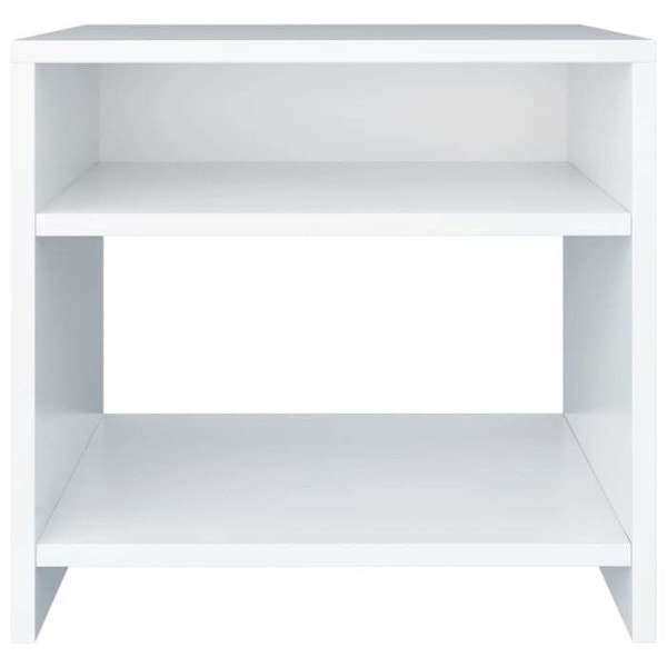 Natskab med åbent rum og hylde 40 x 30 x 40 cm hvidt ingeniørtræ DEC033334 Vit