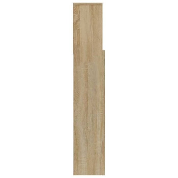 Sängynpääty säilytyksellä, sänkyvaruste, yöpöytä, hylly 180 x 19 x 103,5 MDF, tammenväri