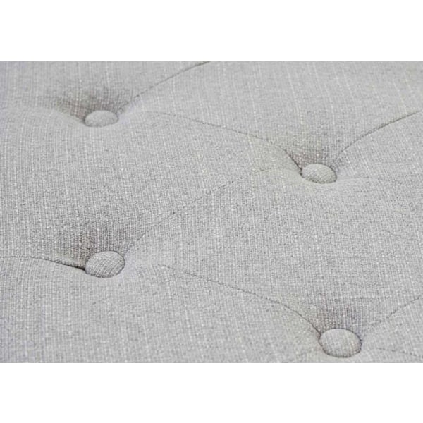 Chesterfield afslapningsstol klub i gråt stof/textil med fodskammel 04_0003082 Grå