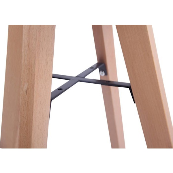 Køkkenbord med fast højde 75 cm, diameter Ø 60 cm, MDF hvid 10_0005533 Vit