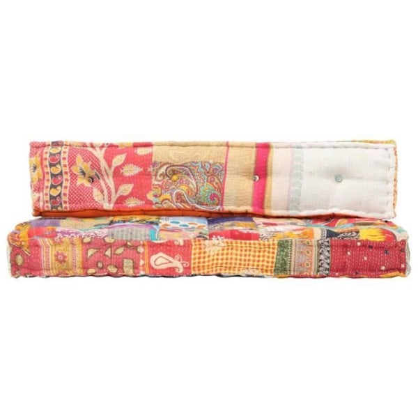 Divaanipaty 100 % puuvillaa 120 x 80 x 39 cm monivärinen patchwork DEC021313