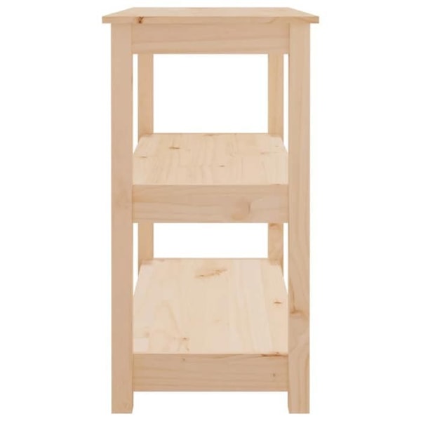 Praktisk konsolbord med hyllor för en organiserad entré 80 x 40 x 74 cm furu DEC031575 kastanj