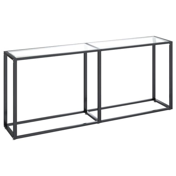 Konsolbord praktiskt för en organiserad entré 180 x 35 x 75,5 cm transparent härdat glas och stål DEC032269 Guld