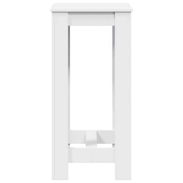 Multifunktionel sidebord høj 51 x 50 x 103,5 cm ingeniørtræ hvid DEC036413 Vit