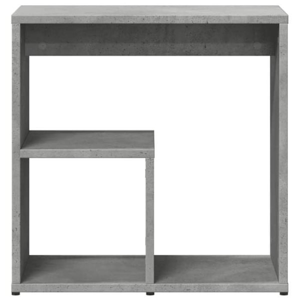 Set med 2 sidobord för växter 50 x 30 x 50 cm grå ingenjörsträ DEC032635 kastanj