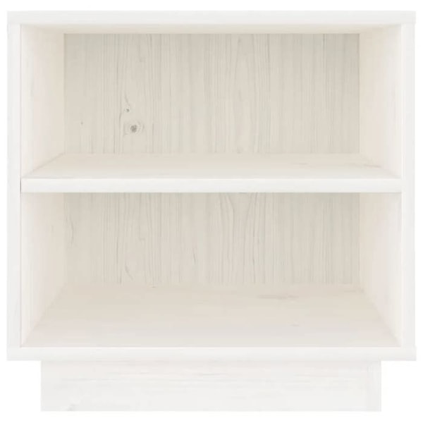 Nattduksbord med fack och hyllor 40 x 34 x 40 cm vit furu DEC033347 Vit