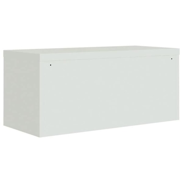 Toimistokaappi, lukittavat laatikkomoduulit, toimistokalusteet 90 x 40 x 40 cm, vaalea harmaa teräs, DEC024542 Grå