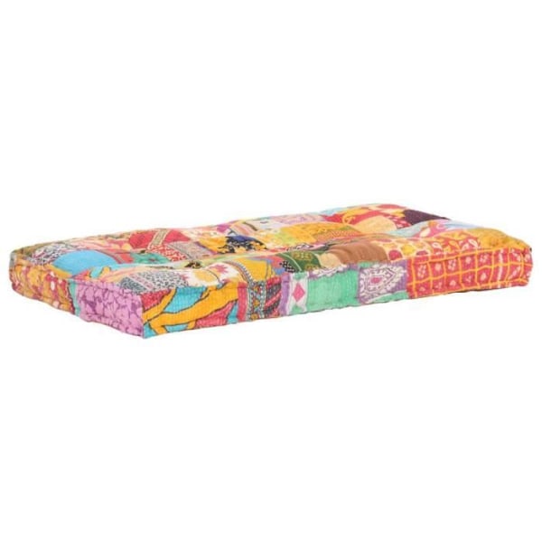 Divaanipaty 100 % puuvillaa 120 x 80 x 39 cm monivärinen patchwork DEC021313