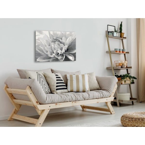 Itsemaalattava maalaustabletti numeroiden mukaan, mustavalkoinen kukkamotiivi 60 x 40.