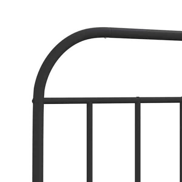 Hovedgærde til soveværelse sengemøbel 200 cm metal sort TDL0202416