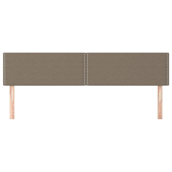 Hovedgærde til seng til soveværelse møbel i 2 dele 90 x 5 x 78/88 cm stof taupe TDL0206181 Mol