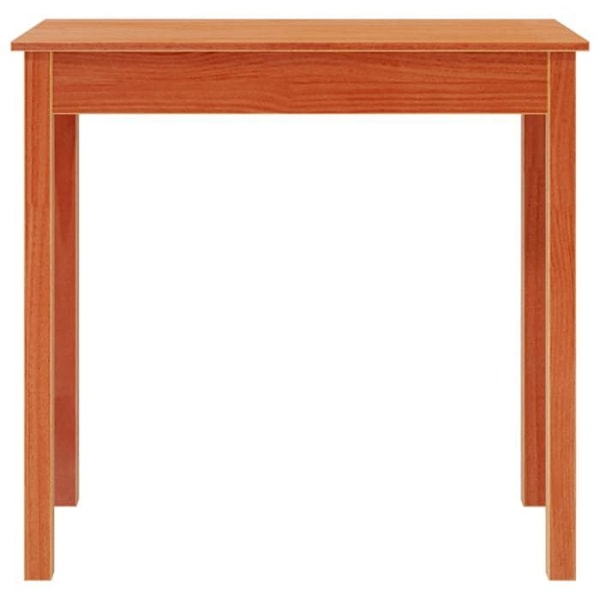 Bordskonsol möbel för entré 80 x 40 x 75 cm massivt furu i vaxad brun färg DEC032054 kastanj