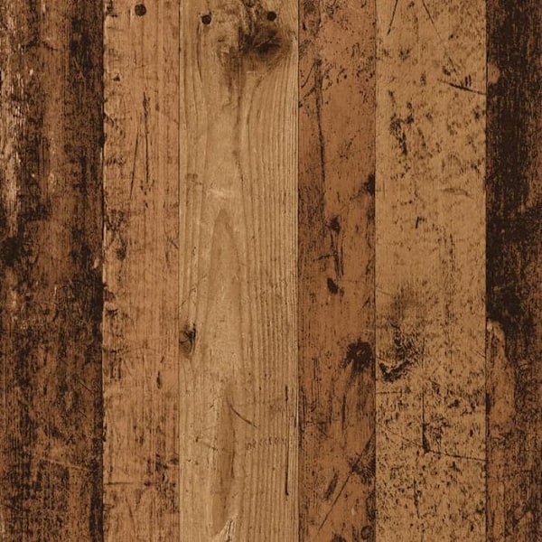 Hjælpebord på hjul 72 x 33 x 42,5 cm ingeniørtræ i farven gammelbrun DEC031393 kastanj