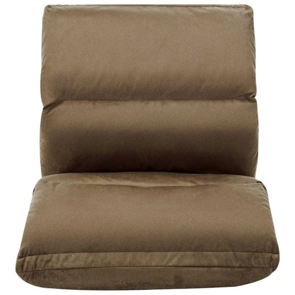 Säädettävä taitettava mikrofiiberi matto tuoli taupe DEC026243 Mol