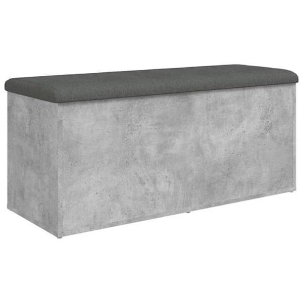 Betoninsinöörin harmaa säilytyspenkki 102 x 42 x 45 cm, valmistettu工程木材 DEC024761 kastanj