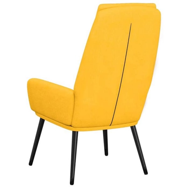 Lounge fåtölj soffa design modern design modern senapsgul tyg gul DEC026707 Gul
