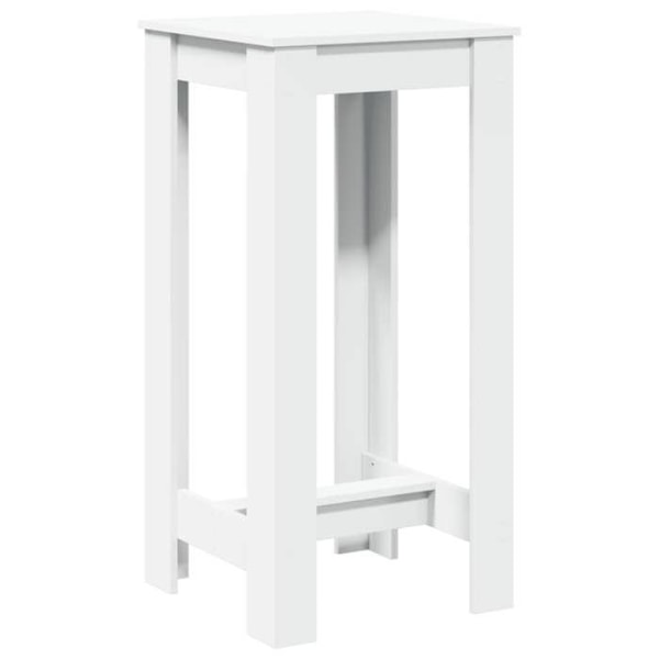 Multifunktionel sidebord høj 51 x 50 x 103,5 cm ingeniørtræ hvid DEC036413 Vit