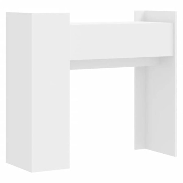 Praktisk avlastningsbord för en organiserad entré 100 x 35 x 90 cm i vitt ingenjörsträ DEC031681 Vit