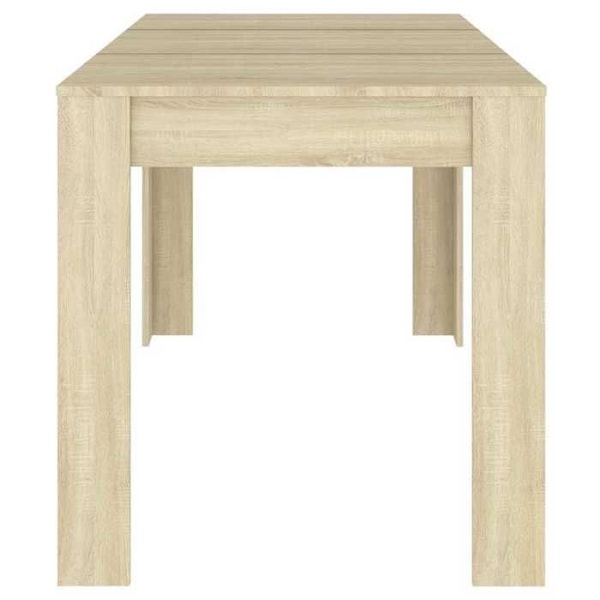 Moderne design spisebord 140 x 74,5 x 76 cm i ingeniørtræ i eg farve DEC036848 kastanj