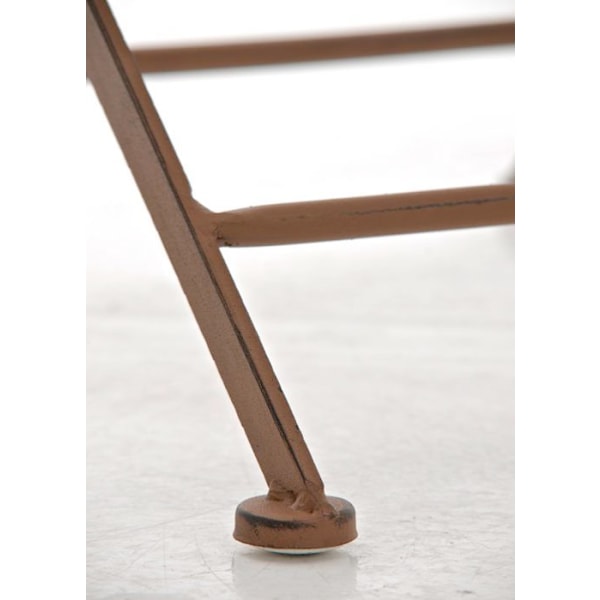 Havemøbel terrasse balkon design rustikt i sandblæst jern brun patineret 10_0003004 kastanj