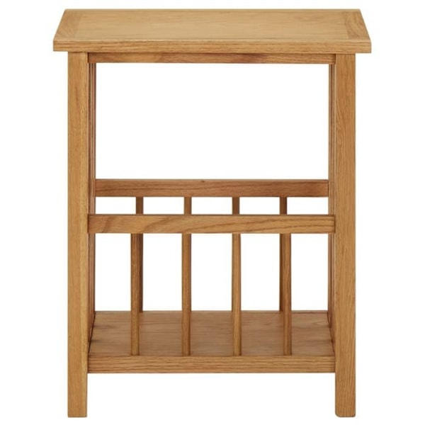 Porte-revues sidetable 45 x 35 x 55 cm i brunt egetræ DEC032579 kastanj