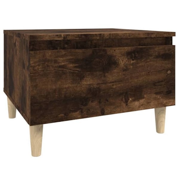 Side table, coffee table with drawer 50 x 46 x 35 cm in brown engineered wood DEC032391 kastanj
