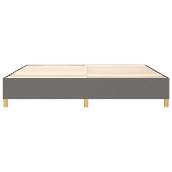 Sängynpohja jalallisessa sängynkehyksessä 200x200 cm tummanharmaa TDL0207116 Mörkgrå