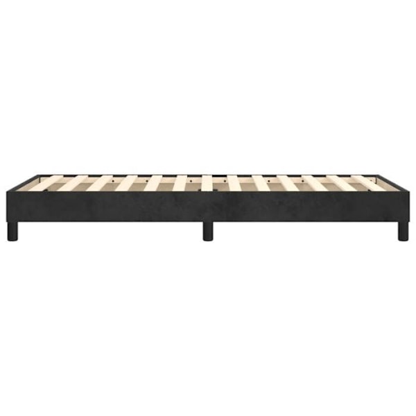 Sängbotten - TDL - 100x200 cm - Svart sammet - 1 plats - Levereras monterad Svart