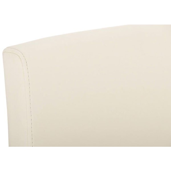 Barstol x1 modern design med stålfot och sits i PVC creme 10_0005319 Grädde